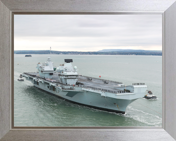 HMS Prince of Wales R09 Queen Elizabeth Class Aircraft Carrier November 2019 Photo Print - Posters, Prints, & Visual Artwork - by Hampshire Prints (image 7 of 9)