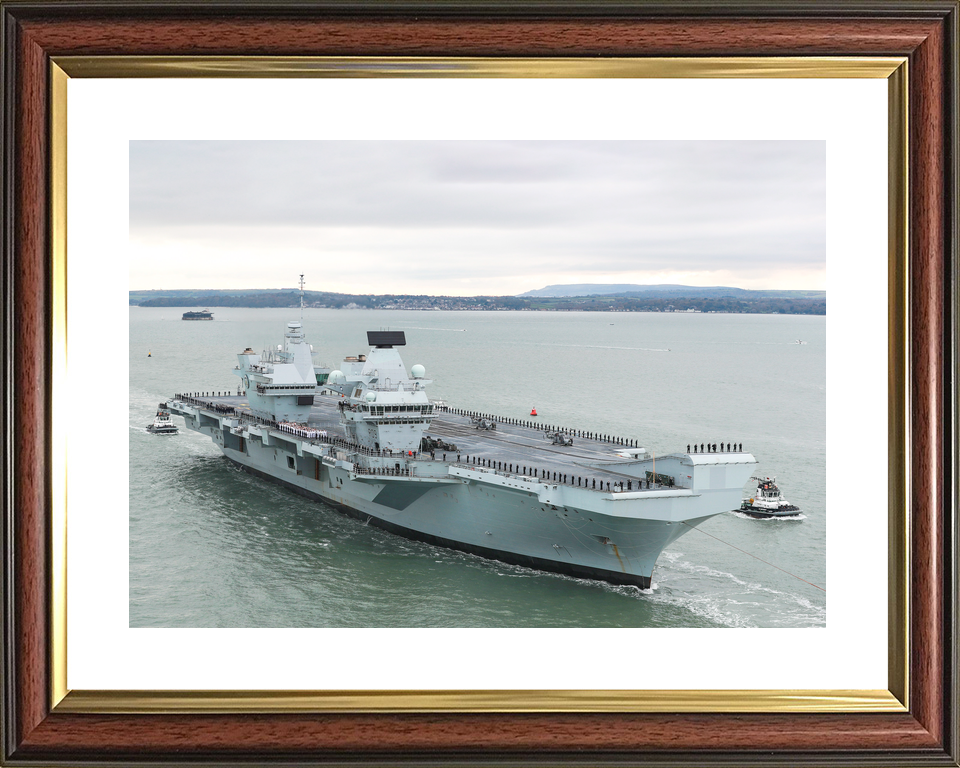 HMS Prince of Wales R09 Queen Elizabeth Class Aircraft Carrier November 2019 Photo Print - Posters, Prints, & Visual Artwork - by Hampshire Prints (image 8 of 9)