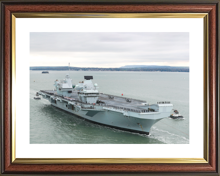HMS Prince of Wales R09 Queen Elizabeth Class Aircraft Carrier November 2019 Photo Print - Posters, Prints, & Visual Artwork - by Hampshire Prints (image 8 of 9)