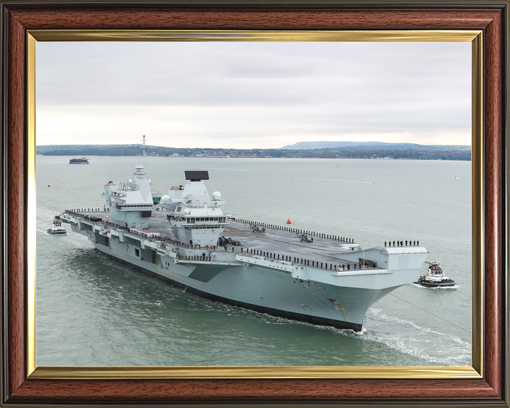 HMS Prince of Wales R09 Queen Elizabeth Class Aircraft Carrier November 2019 Photo Print - Posters, Prints, & Visual Artwork - by Hampshire Prints (image 9 of 9)