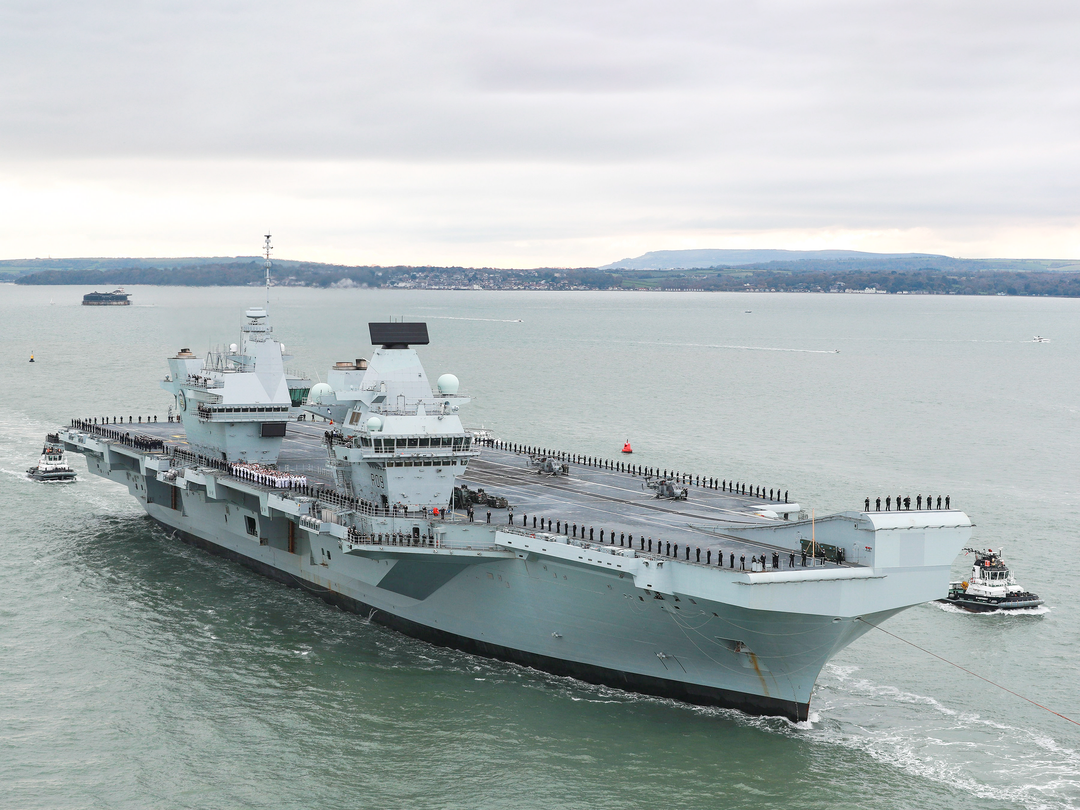 HMS Prince of Wales R09 Queen Elizabeth Class Aircraft Carrier November 2019 Photo Print - Posters, Prints, & Visual Artwork - by Hampshire Prints (image 1 of 9)