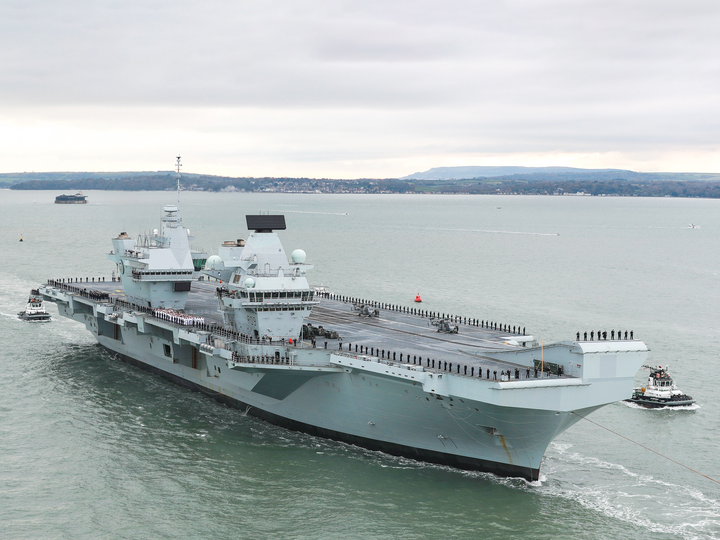 HMS Prince of Wales R09 Queen Elizabeth Class Aircraft Carrier November 2019 Photo Print - Posters, Prints, & Visual Artwork - by Hampshire Prints (image 1 of 9)