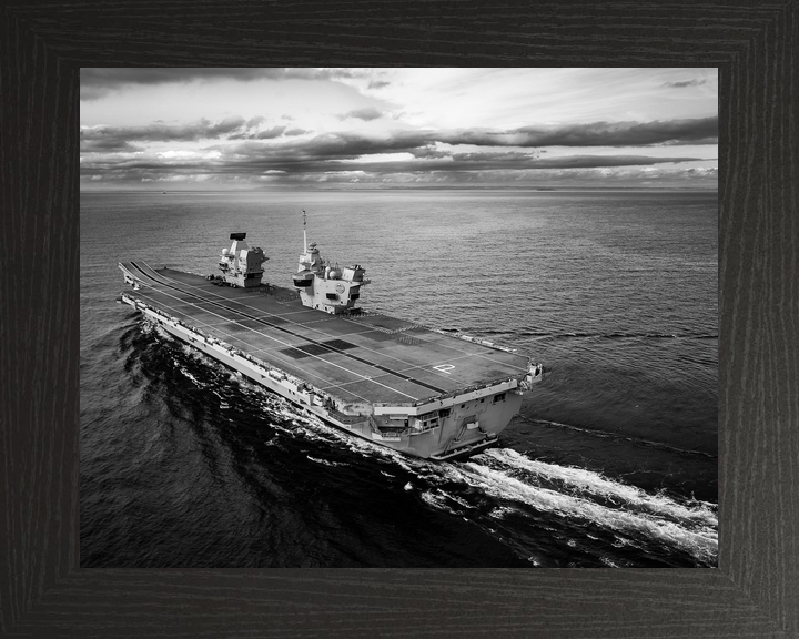 HMS Prince of Wales R09 Queen Elizabeth Class Aircraft Carrier Black and White Photo Print - Posters, Prints, & Visual Artwork - by Hampshire Prints (image 3 of 9)