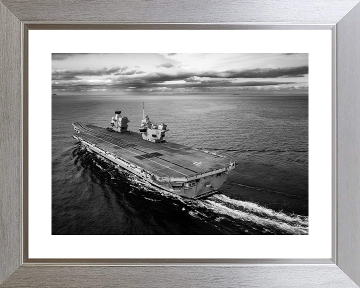 HMS Prince of Wales R09 Queen Elizabeth Class Aircraft Carrier Black and White Photo Print - Posters, Prints, & Visual Artwork - by Hampshire Prints (image 6 of 9)