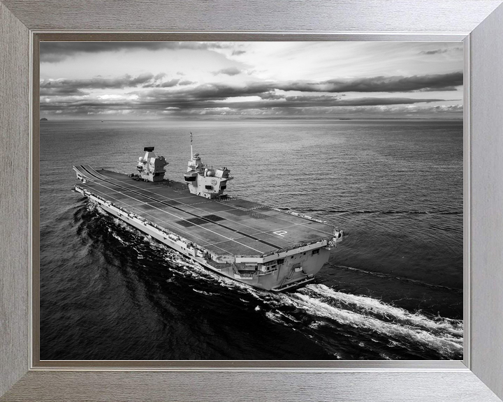 HMS Prince of Wales R09 Queen Elizabeth Class Aircraft Carrier Black and White Photo Print - Posters, Prints, & Visual Artwork - by Hampshire Prints (image 7 of 9)
