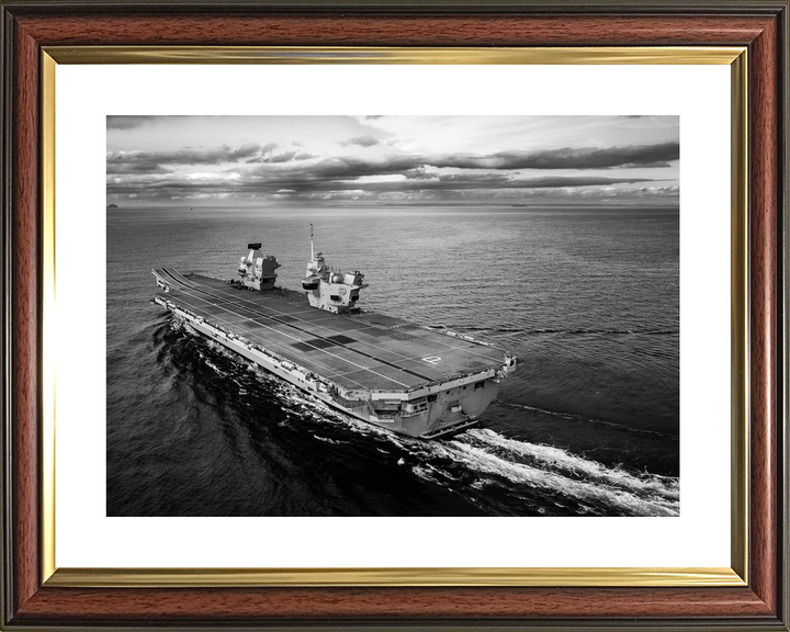 HMS Prince of Wales R09 Queen Elizabeth Class Aircraft Carrier Black and White Photo Print - Posters, Prints, & Visual Artwork - by Hampshire Prints (image 8 of 9)