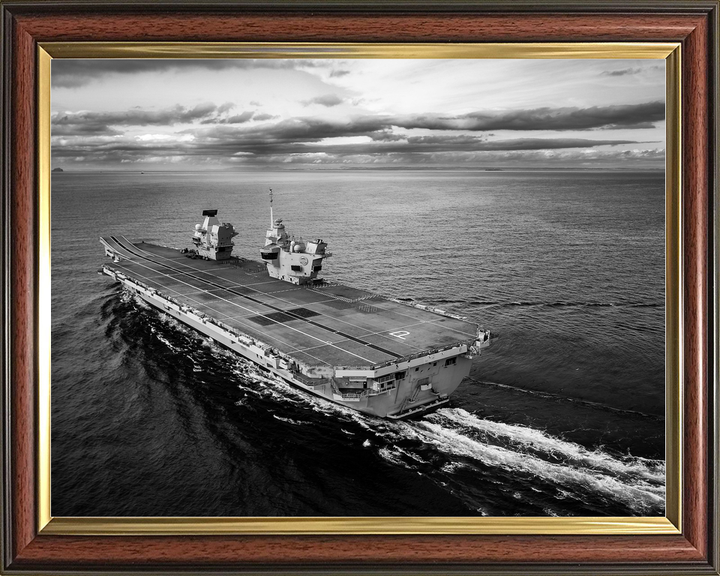 HMS Prince of Wales R09 Queen Elizabeth Class Aircraft Carrier Black and White Photo Print - Posters, Prints, & Visual Artwork - by Hampshire Prints (image 9 of 9)