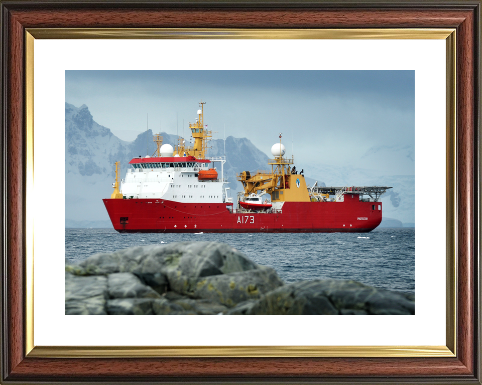 HMS Protector A173 Ice Patrol Vessel February 2014 Photo Print - Posters, Prints, & Visual Artwork - by Hampshire Prints (image 8 of 9)