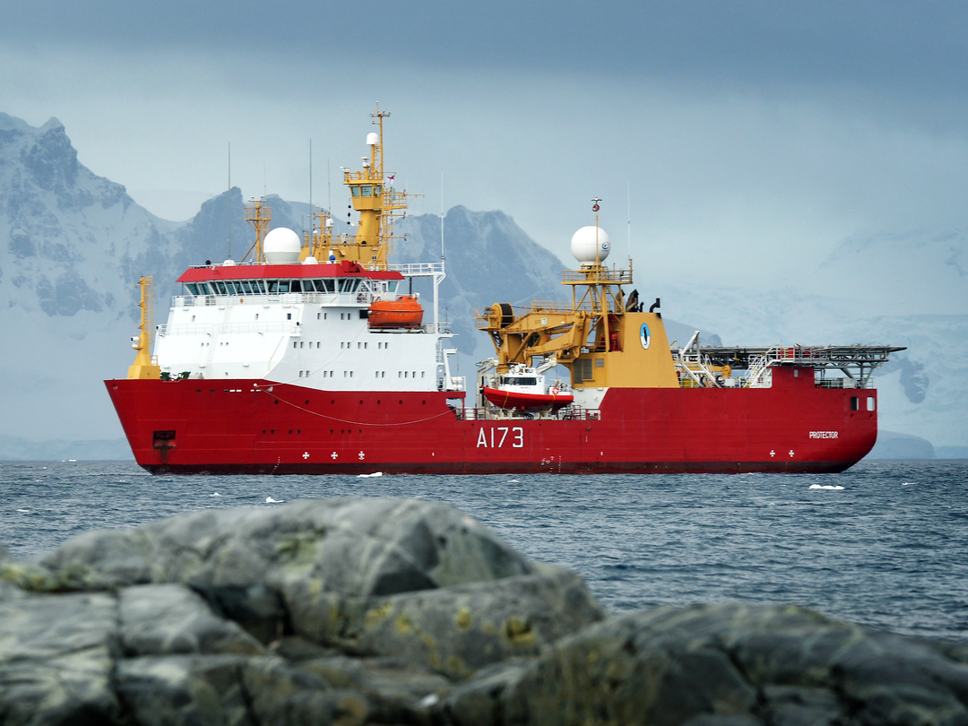 HMS Protector A173 Ice Patrol Vessel February 2014 Photo Print - Posters, Prints, & Visual Artwork - by Hampshire Prints (image 1 of 9)