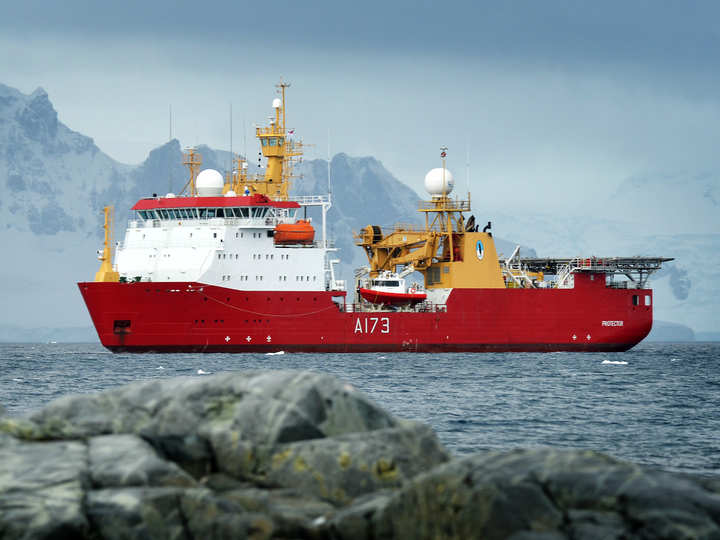 HMS Protector A173 Ice Patrol Vessel February 2014 Photo Print - Posters, Prints, & Visual Artwork - by Hampshire Prints (image 1 of 9)