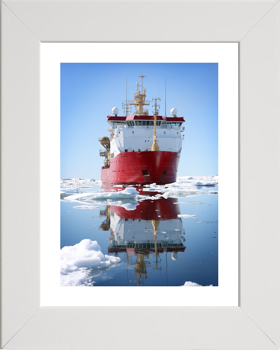 HMS Protector A173 Ice Patrol Vessel January 2017 Bow Reflections Photo Print - Posters, Prints, & Visual Artwork - by Hampshire Prints (image 4 of 9)