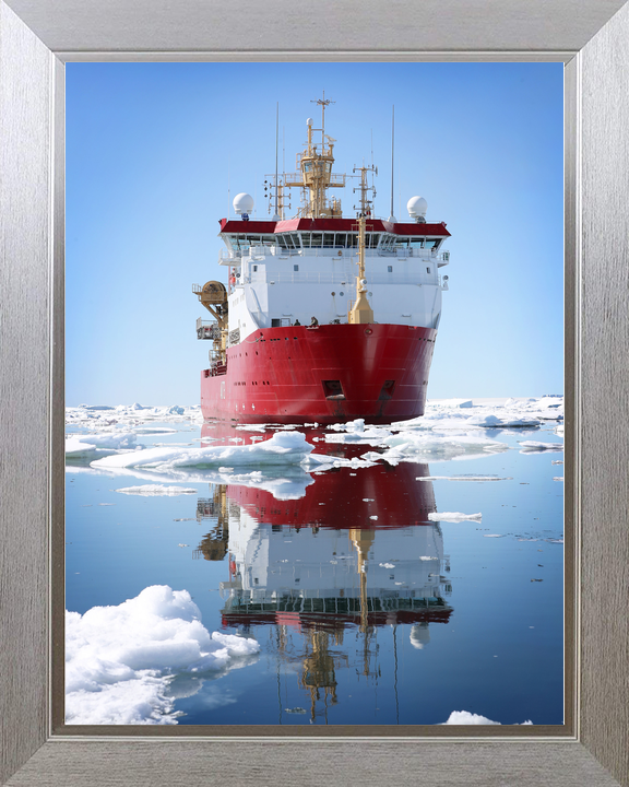 HMS Protector A173 Ice Patrol Vessel January 2017 Bow Reflections Photo Print - Posters, Prints, & Visual Artwork - by Hampshire Prints (image 7 of 9)