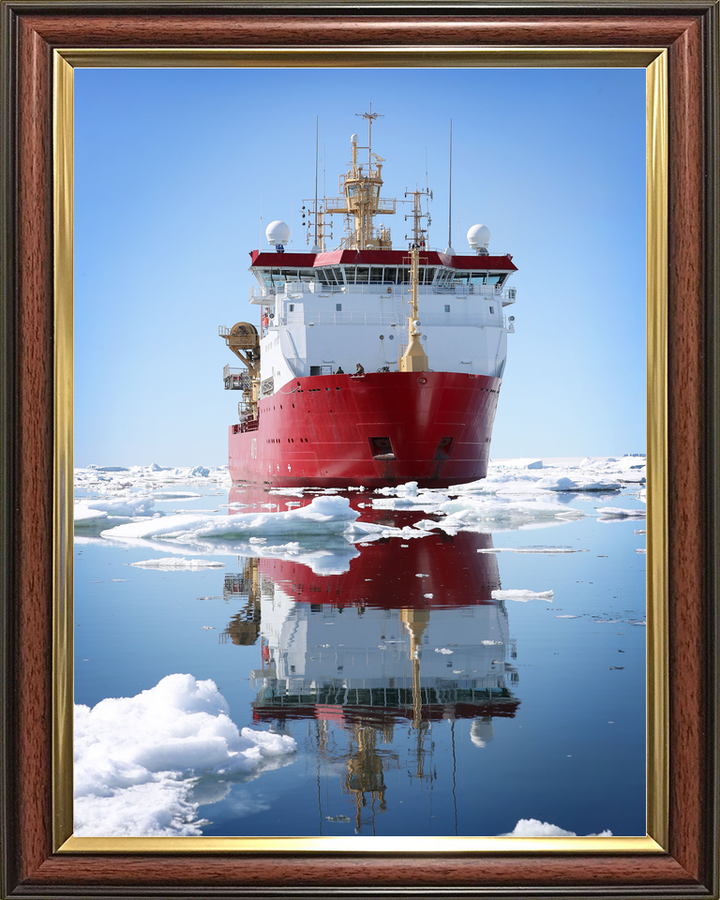 HMS Protector A173 Ice Patrol Vessel January 2017 Bow Reflections Photo Print - Posters, Prints, & Visual Artwork - by Hampshire Prints (image 9 of 9)