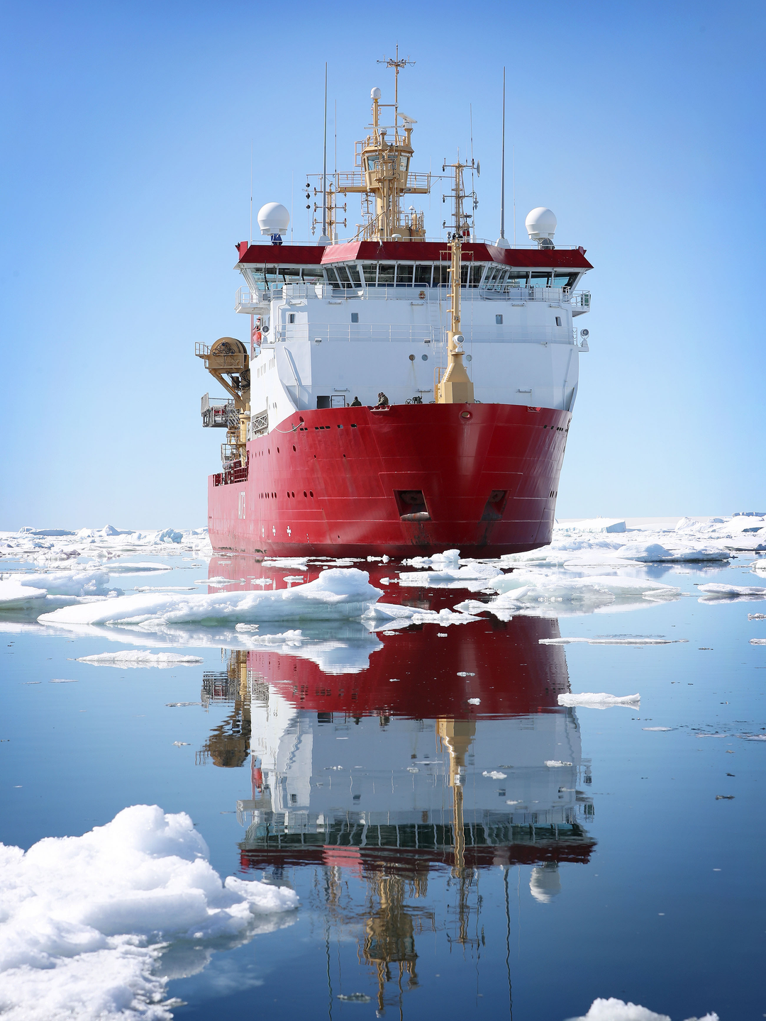 HMS Protector A173 Ice Patrol Vessel January 2017 Bow Reflections Photo Print - Posters, Prints, & Visual Artwork - by Hampshire Prints (image 1 of 9)