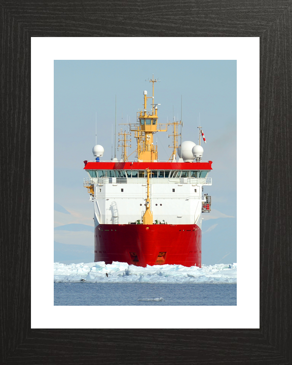 HMS Protector A173 Ice Patrol Vessel January 2016 Low Bow View Photo Print - Posters, Prints, & Visual Artwork - by Hampshire Prints (image 2 of 9)