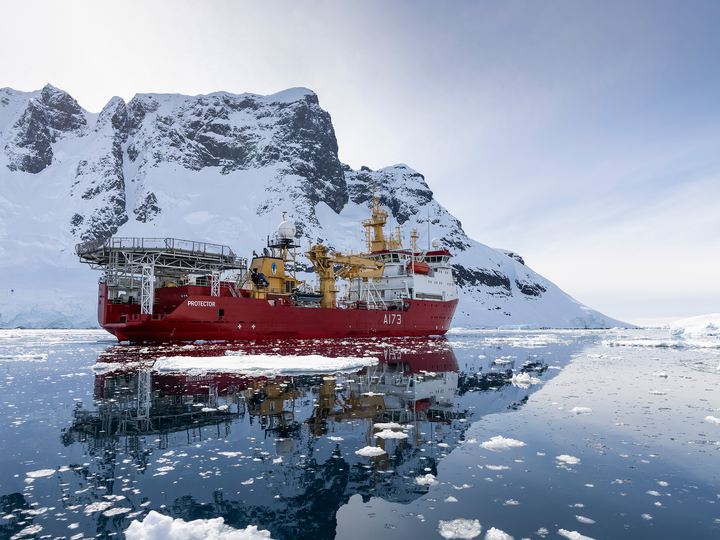 HMS Protector A173 Ice Patrol Vessel December 2021 Photo Print - Posters, Prints, & Visual Artwork - by Hampshire Prints (image 1 of 9)