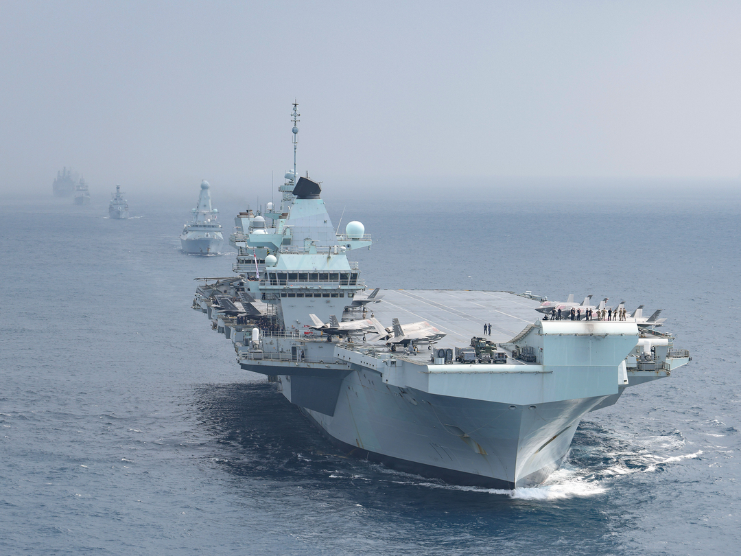 HMS Queen Elizabeth R08 Queen Elizabeth Class Aircraft Carrier October 2021 Photo Print - Posters, Prints, & Visual Artwork - by Hampshire Prints (image 1 of 9)