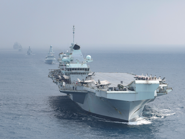 HMS Queen Elizabeth R08 Queen Elizabeth Class Aircraft Carrier October 2021 Photo Print - Posters, Prints, & Visual Artwork - by Hampshire Prints (image 1 of 9)