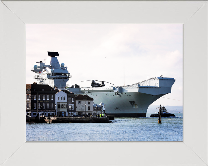HMS Queen Elizabeth R08 Queen Elizabeth Class Aircraft Carrier Spice Island Photo Print - Posters, Prints, & Visual Artwork - by Hampshire Prints (image 5 of 9)