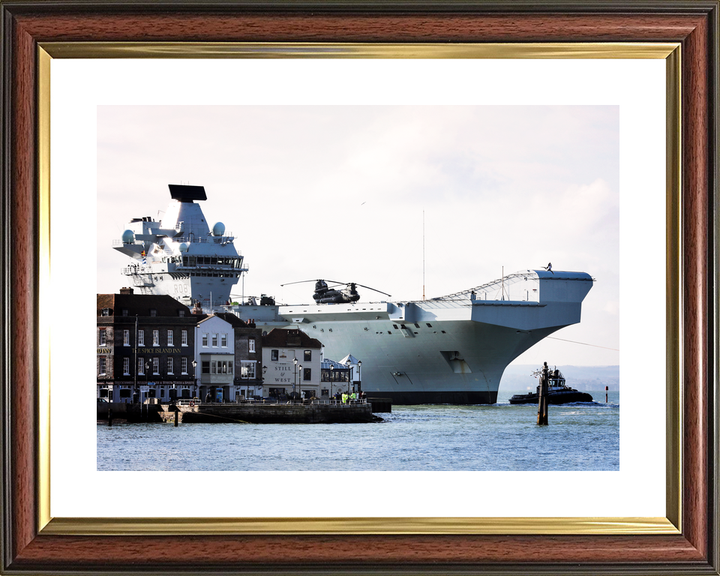 HMS Queen Elizabeth R08 Queen Elizabeth Class Aircraft Carrier Spice Island Photo Print - Posters, Prints, & Visual Artwork - by Hampshire Prints (image 8 of 9)