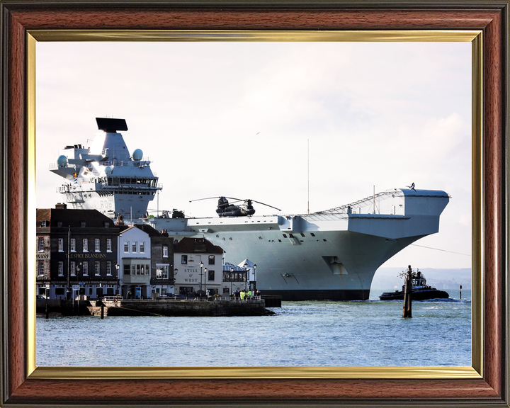 HMS Queen Elizabeth R08 Queen Elizabeth Class Aircraft Carrier Spice Island Photo Print - Posters, Prints, & Visual Artwork - by Hampshire Prints (image 9 of 9)