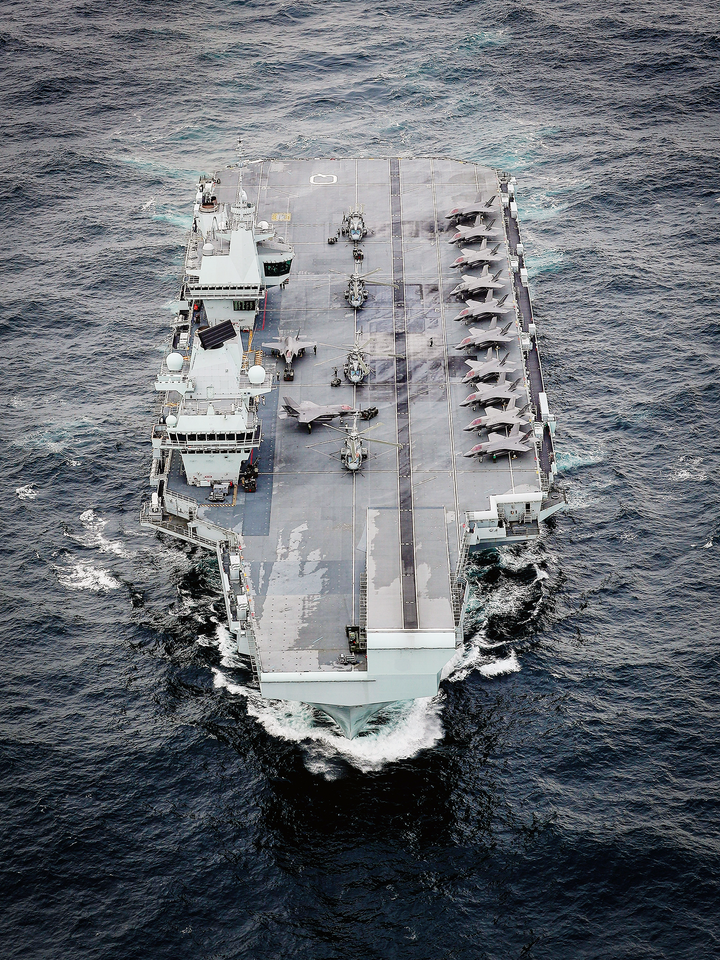 HMS Queen Elizabeth R08 Queen Elizabeth Class Aircraft Carrier October 2020 Photo Print - Posters, Prints, & Visual Artwork - by Hampshire Prints (image 1 of 9)