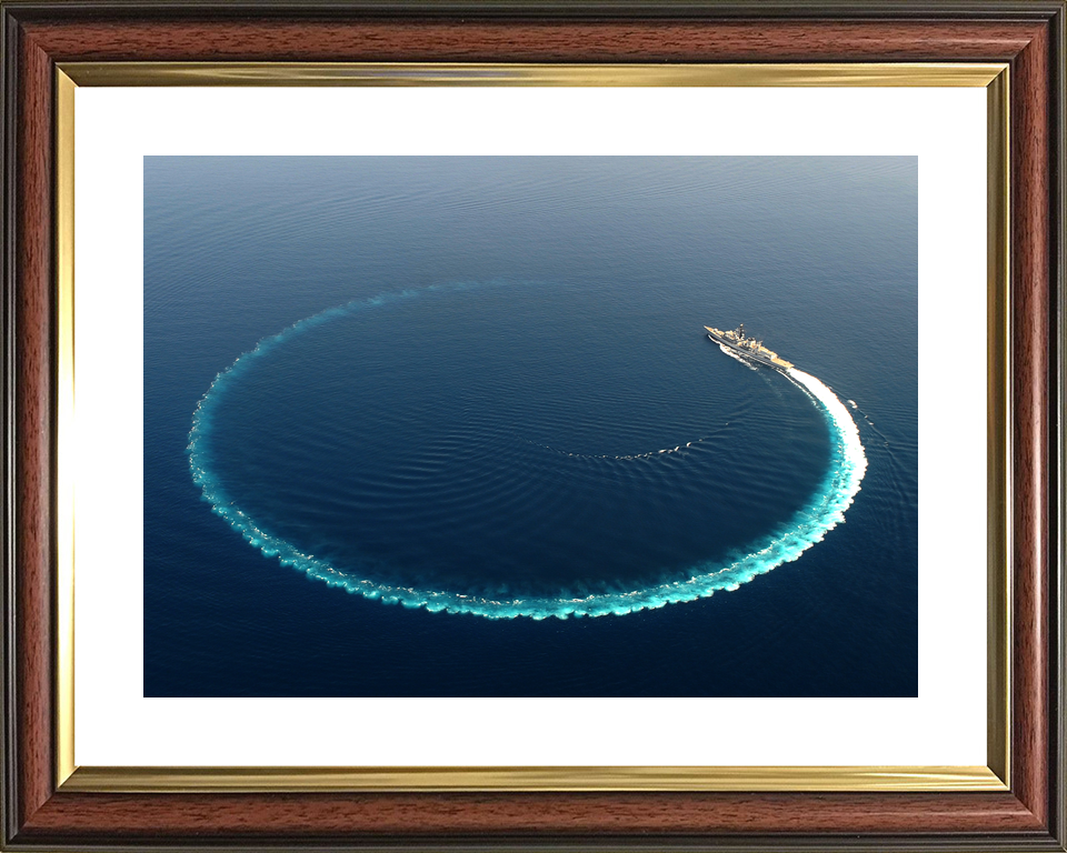 HMS Richmond F239 Type 23 Frigate September 2015 Circle Turn Photo Print - Posters, Prints, & Visual Artwork - by Hampshire Prints (image 8 of 9)