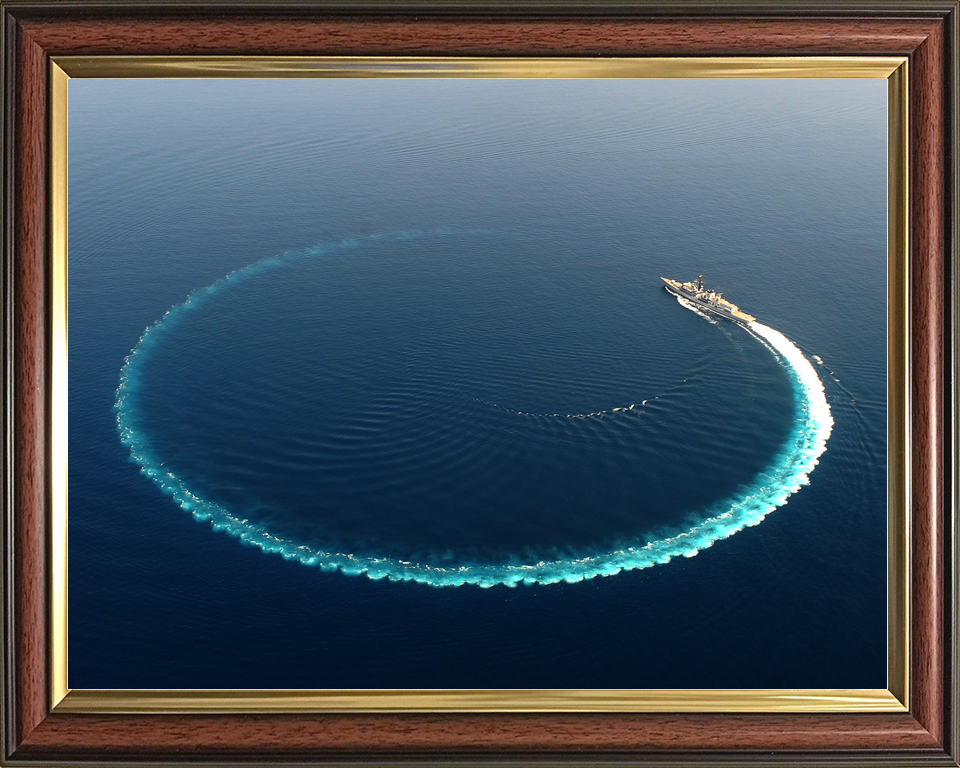 HMS Richmond F239 Type 23 Frigate September 2015 Circle Turn Photo Print - Posters, Prints, & Visual Artwork - by Hampshire Prints (image 9 of 9)