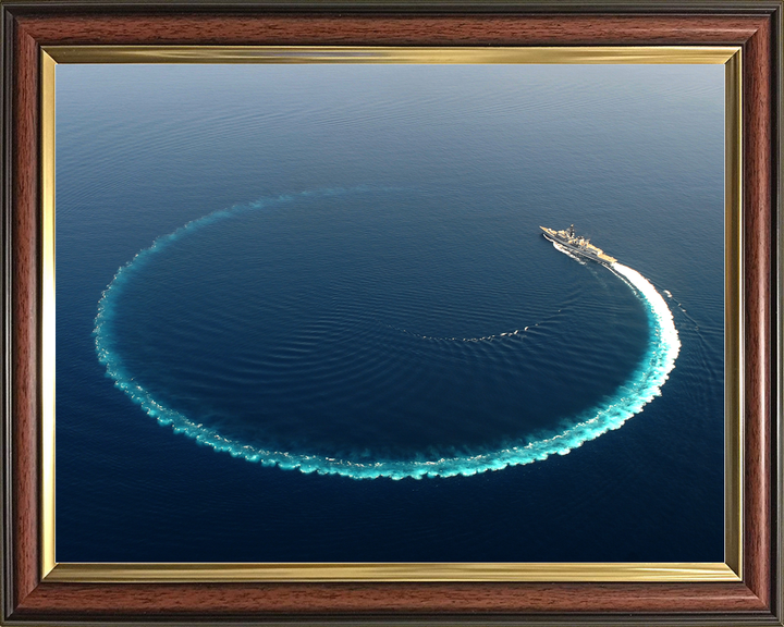 HMS Richmond F239 Type 23 Frigate September 2015 Circle Turn Photo Print - Posters, Prints, & Visual Artwork - by Hampshire Prints (image 9 of 9)