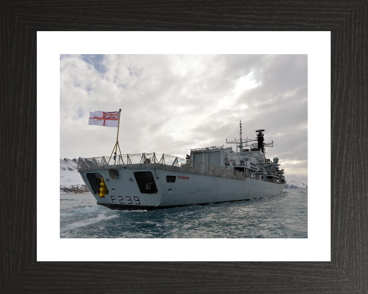 HMS Richmond F239 Type 23 Frigate September 2013 Starboard Quarter View Photo Print - Posters, Prints, & Visual Artwork - by Hampshire Prints (image 2 of 9)