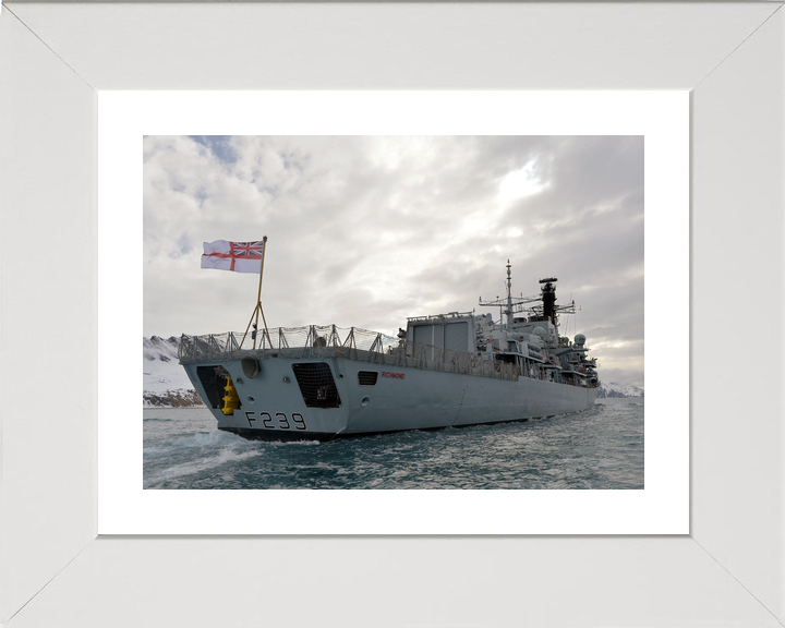 HMS Richmond F239 Type 23 Frigate September 2013 Starboard Quarter View Photo Print - Posters, Prints, & Visual Artwork - by Hampshire Prints (image 4 of 9)
