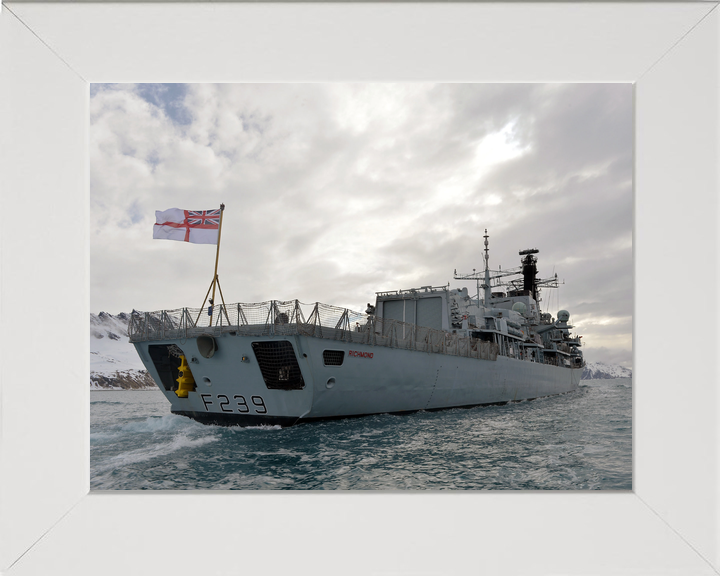 HMS Richmond F239 Type 23 Frigate September 2013 Starboard Quarter View Photo Print - Posters, Prints, & Visual Artwork - by Hampshire Prints (image 5 of 9)