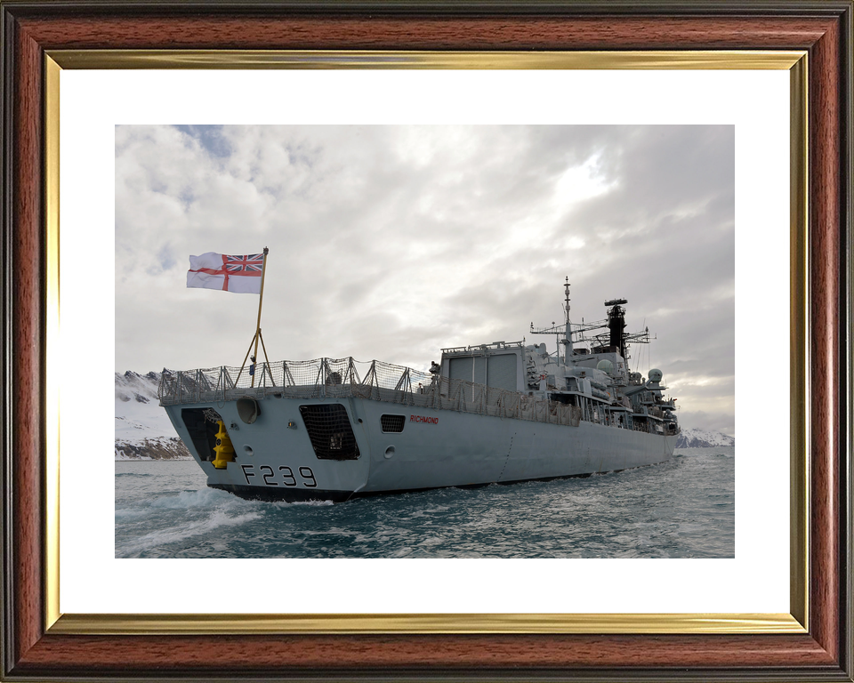 HMS Richmond F239 Type 23 Frigate September 2013 Starboard Quarter View Photo Print - Posters, Prints, & Visual Artwork - by Hampshire Prints (image 8 of 9)