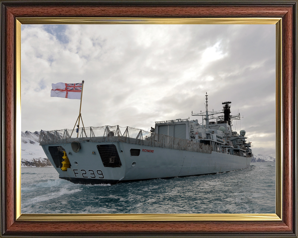 HMS Richmond F239 Type 23 Frigate September 2013 Starboard Quarter View Photo Print - Posters, Prints, & Visual Artwork - by Hampshire Prints (image 9 of 9)