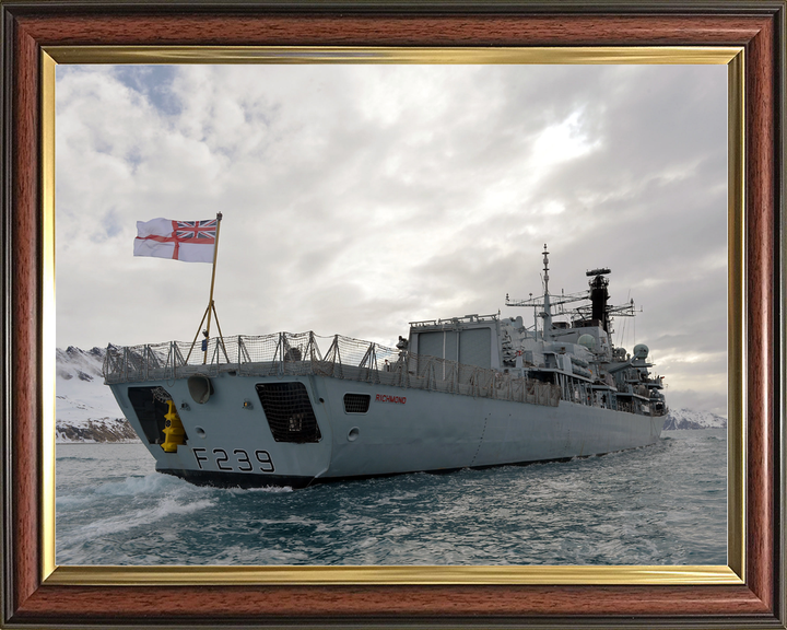 HMS Richmond F239 Type 23 Frigate September 2013 Starboard Quarter View Photo Print - Posters, Prints, & Visual Artwork - by Hampshire Prints (image 9 of 9)