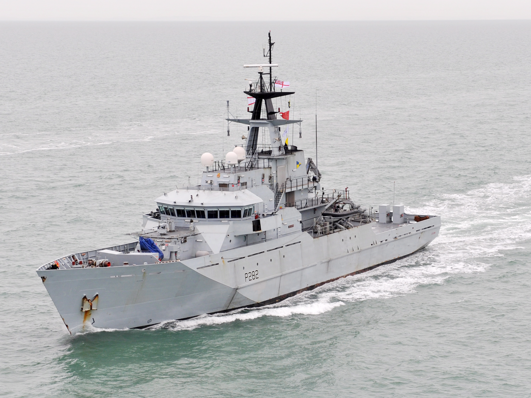 HMS Severn P282 River Class Patrol Vessel February 2012 Photo Print - Posters, Prints, & Visual Artwork - by Hampshire Prints (image 1 of 9)