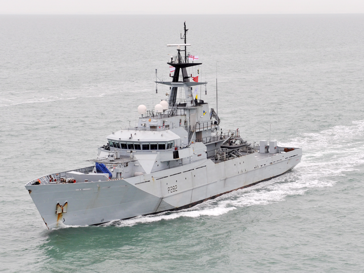 HMS Severn P282 River Class Patrol Vessel February 2012 Photo Print - Posters, Prints, & Visual Artwork - by Hampshire Prints (image 1 of 9)