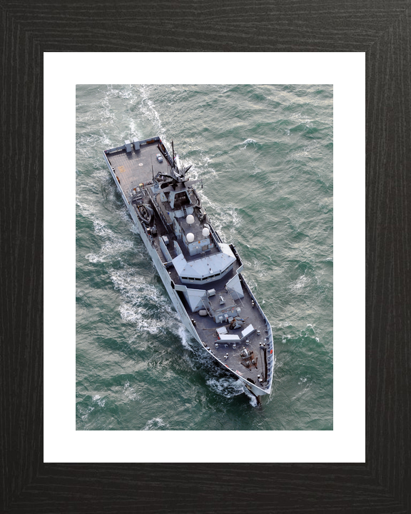 HMS Severn P282 River Class Patrol Vessel January 2011 From Above Photo Print - Posters, Prints, & Visual Artwork - by Hampshire Prints (image 2 of 9)