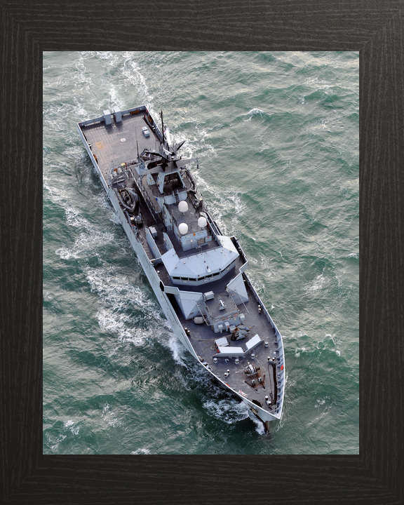 HMS Severn P282 River Class Patrol Vessel January 2011 From Above Photo Print - Posters, Prints, & Visual Artwork - by Hampshire Prints (image 3 of 9)