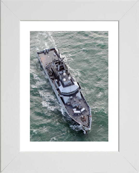 HMS Severn P282 River Class Patrol Vessel January 2011 From Above Photo Print - Posters, Prints, & Visual Artwork - by Hampshire Prints (image 4 of 9)