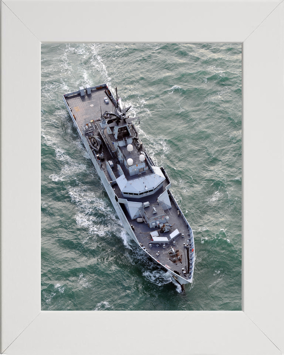 HMS Severn P282 River Class Patrol Vessel January 2011 From Above Photo Print - Posters, Prints, & Visual Artwork - by Hampshire Prints (image 5 of 9)
