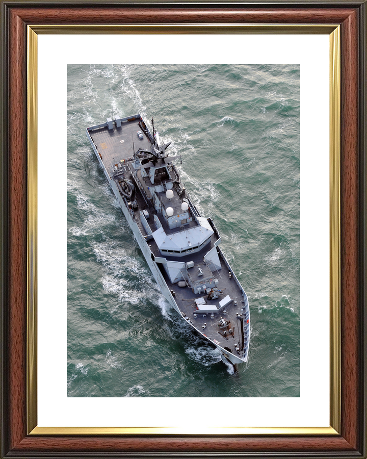 HMS Severn P282 River Class Patrol Vessel January 2011 From Above Photo Print - Posters, Prints, & Visual Artwork - by Hampshire Prints (image 8 of 9)