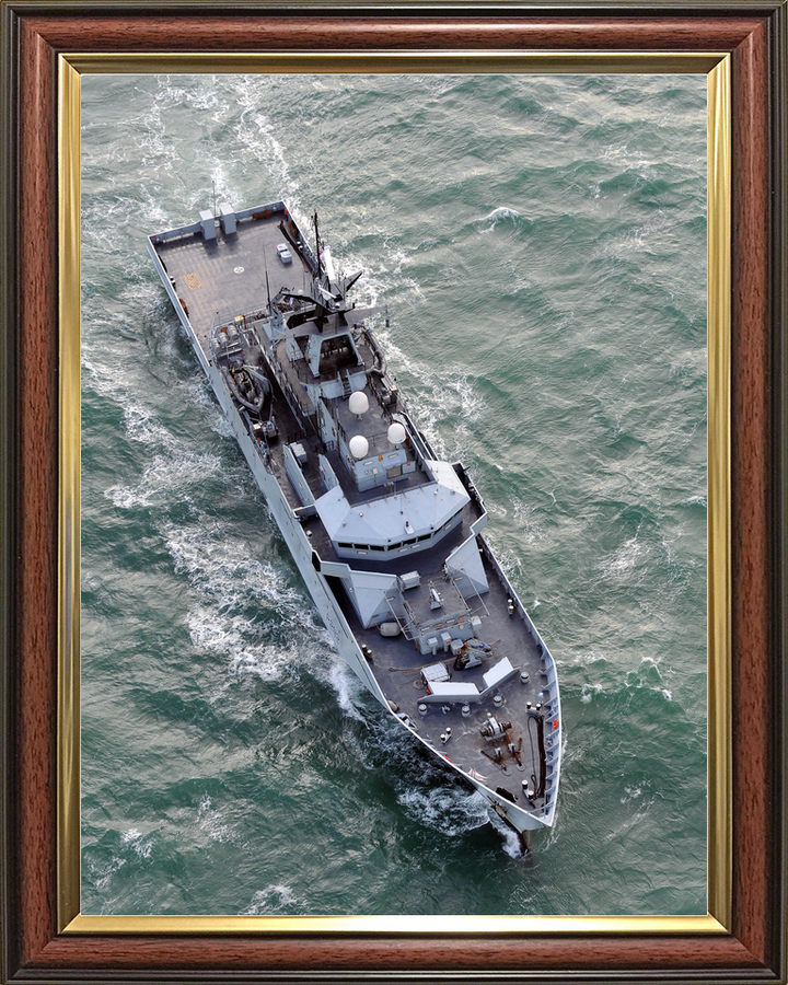 HMS Severn P282 River Class Patrol Vessel January 2011 From Above Photo Print - Posters, Prints, & Visual Artwork - by Hampshire Prints (image 9 of 9)