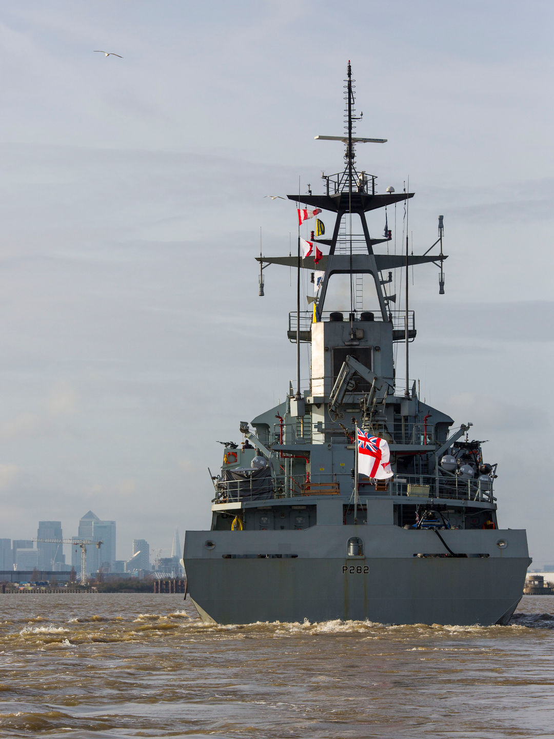 HMS Severn P282 River Class Patrol Vessel January 2016 Photo Print - Posters, Prints, & Visual Artwork - by Hampshire Prints (image 1 of 9)