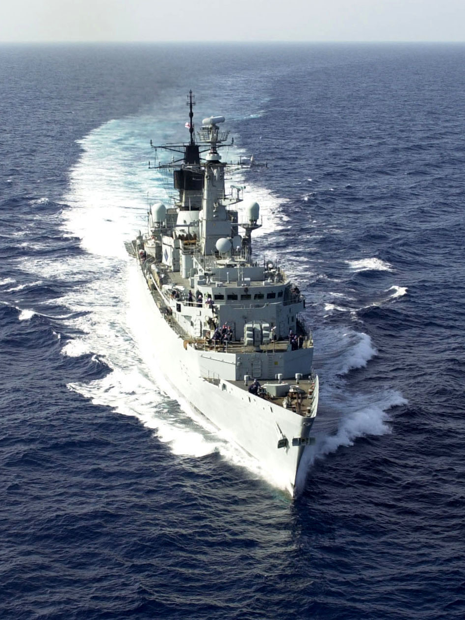 HMS Sheffield F96 Type 22 Frigate May 2001 High Starboard Bow View Photo Print - Posters, Prints, & Visual Artwork - by Hampshire Prints (image 1 of 9)