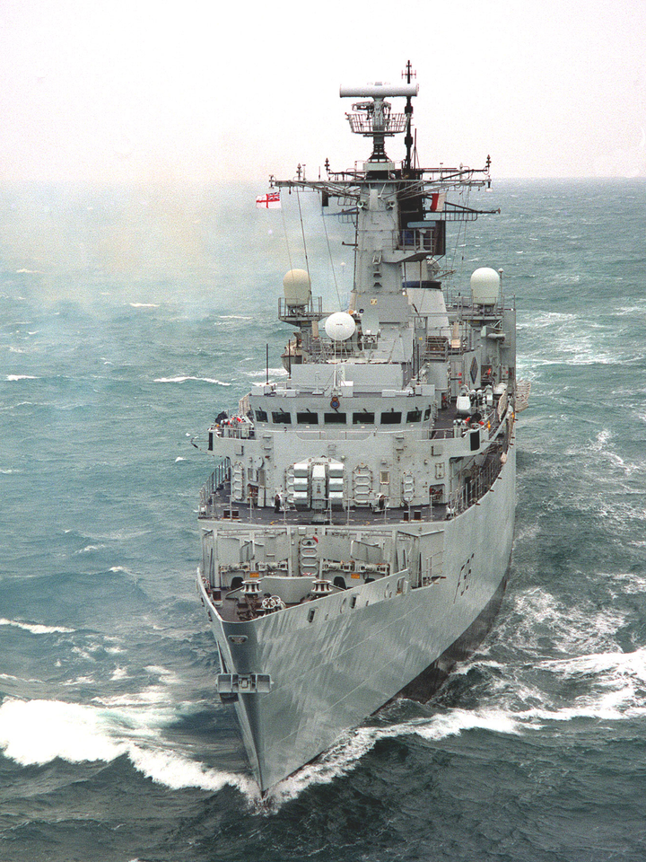 HMS Sheffield F96 Type 22 Frigate High Port Bow View Photo Print - Posters, Prints, & Visual Artwork - by Hampshire Prints (image 1 of 9)