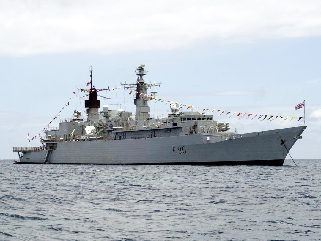 HMS Sheffield F96 Type 22 Frigate June 2001 Dress Ship Photo Print - Posters, Prints, & Visual Artwork - by Hampshire Prints (image 1 of 9)