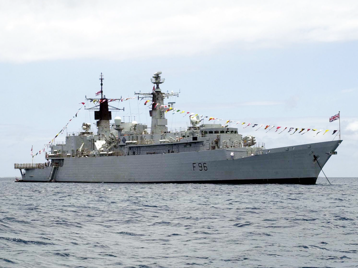 HMS Sheffield F96 Type 22 Frigate June 2001 Dress Ship Photo Print - Posters, Prints, & Visual Artwork - by Hampshire Prints (image 1 of 9)