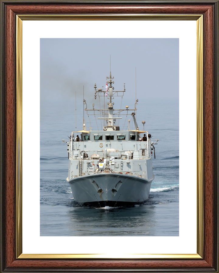 HMS Shoreham M112 Sandown Class Minehunter September 2012 Bow View at Sea Photo Print - Posters, Prints, & Visual Artwork - by Hampshire Prints (image 8 of 9)