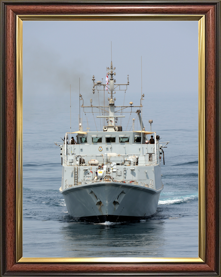HMS Shoreham M112 Sandown Class Minehunter September 2012 Bow View at Sea Photo Print - Posters, Prints, & Visual Artwork - by Hampshire Prints (image 9 of 9)